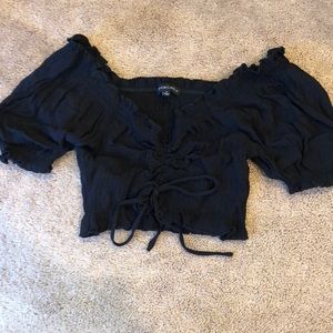 NEVER WORN Cotton Candy la black rouge crop top